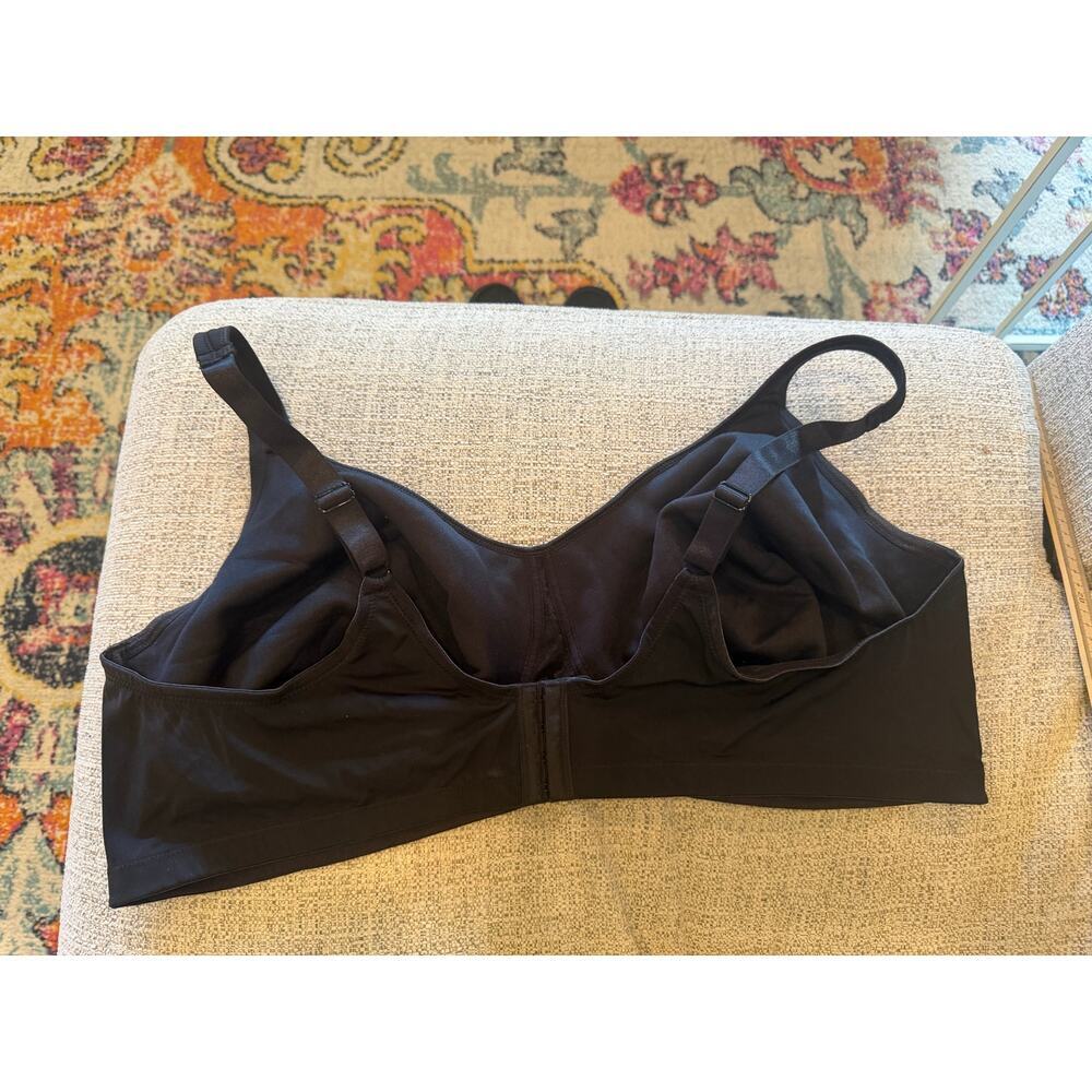 Avenue Women's Soft Caress Black Bra Comfort Bra Wire Free Cups 54DDD - Picture 3 of 8